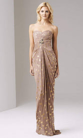 Adrianna Papell - Bead Cluster Sweetheart Sheath Evening Dress 91869580SC