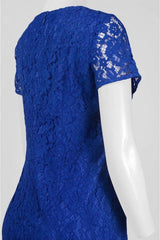 Adrianna Papell - 13263430SC Short Sleeve Laced Sheath Dress