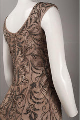 Adrianna Papell - 41888060SC Beaded Bateau Fitted Dress