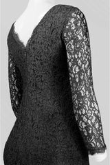 Adrianna Papell - 91879130SC Bateau Scallop Lace Evening Gown