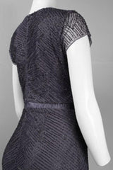 Adrianna Papell - Illusion Beaded Cap Sleeve Dress 91885900SC