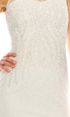 Adrianna Papell - 91892190 Sleeveless Beaded Illusion Long Dress