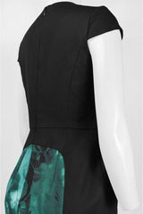 Adrianna Papell - 16PD11730SC Printed V-Neck Fitted Dress
