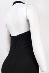 Adrianna Papell - 191915320SC Ruched Halter V-neck Jersey Dress