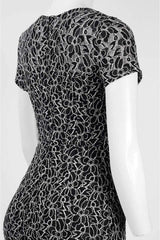 Adrianna Papell - Black Floral Lace Sheath Dress AP1D100323SC