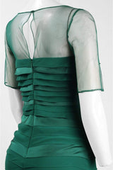 Adrianna Papell - Illusion Neck Tiered Long Dress AP1E201931SC