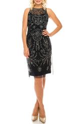 Adrianna Papell - AP1E202940SC Sleeveless Embellished Dress