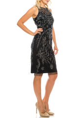 Adrianna Papell - AP1E202940SC Sleeveless Embellished Dress