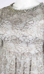 Adrianna Papell - AP1E203486SC Crystal Embellished A-Line Dress