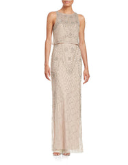 Aidan Mattox - 54468710SC Sleeveless Glitter Long Dress
