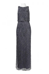 Aidan Mattox - 54468710SC Sleeveless Glitter Long Dress