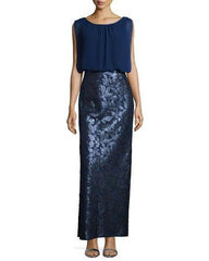 Aidan Mattox - 251704850SC Bedazzled Bateau Sheath Gown