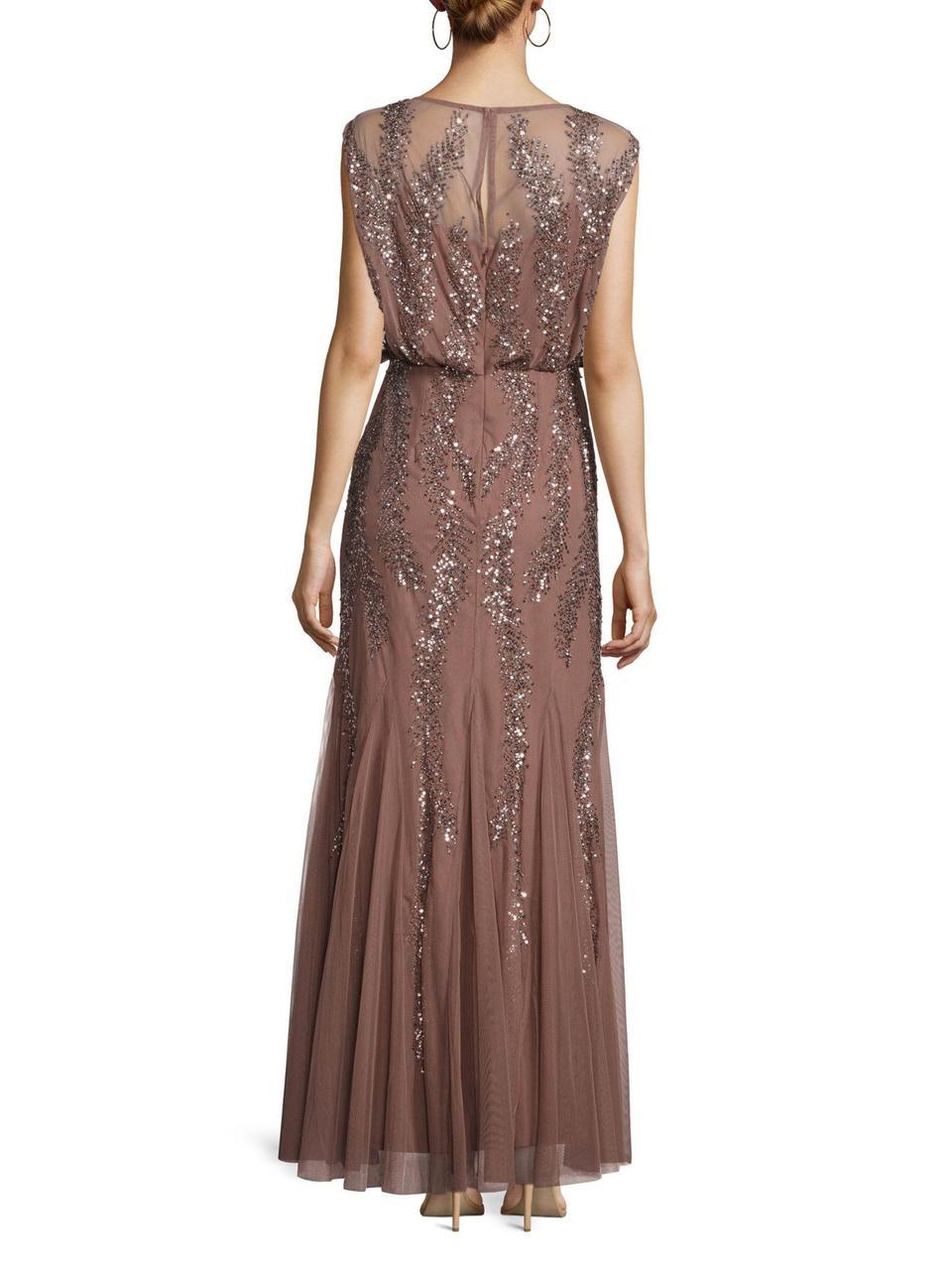 Aidan Mattox - 54468390SC Glittered Blouson Long Dress