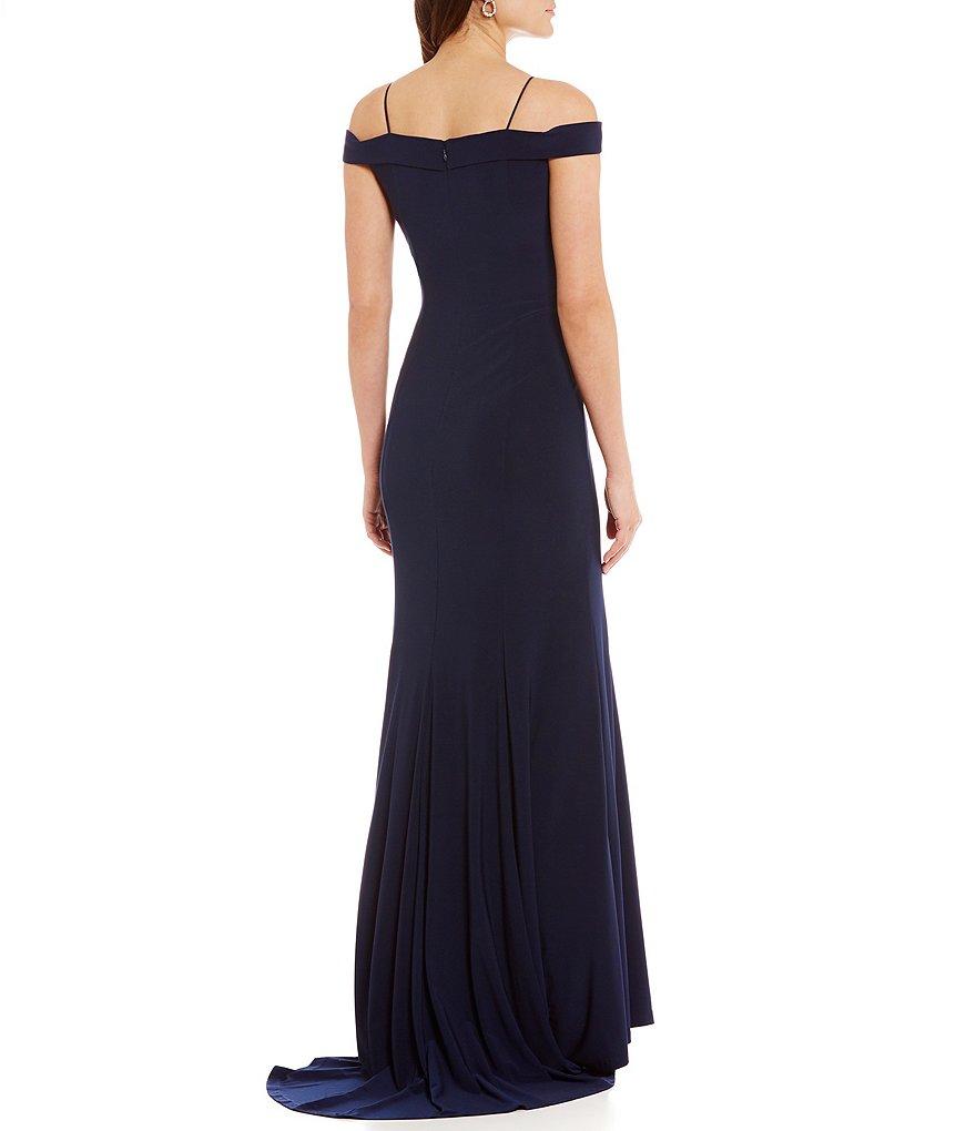 Adrianna Papell - Cold Shoulder Fitted Evening Gown 191916940SC