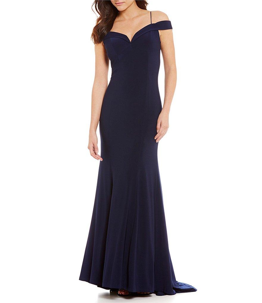 Adrianna Papell - Cold Shoulder Fitted Evening Gown 191916940SC