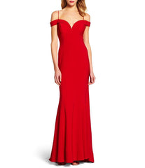 Adrianna Papell - Cold Shoulder Fitted Evening Gown 191916940SC