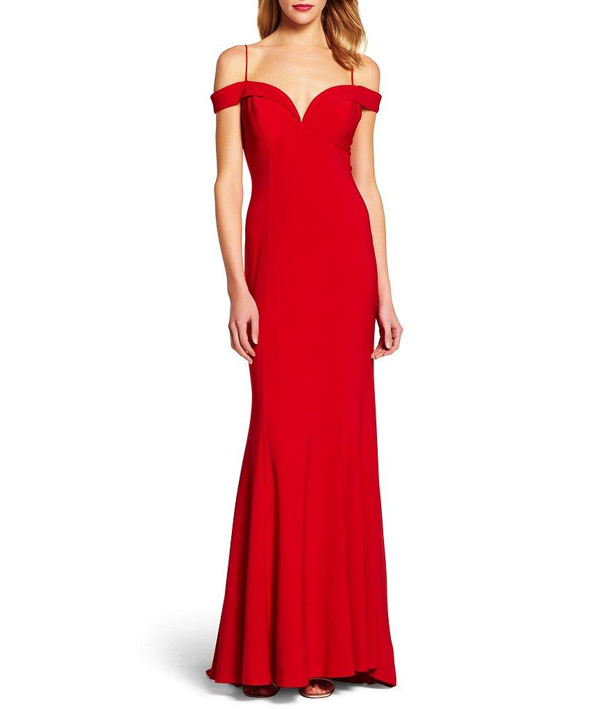 Adrianna Papell - Cold Shoulder Fitted Evening Gown 191916940SC