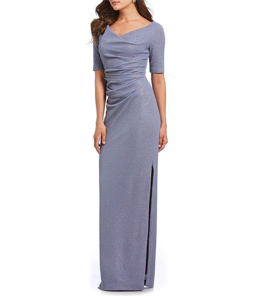 Adrianna Papell - Column Dress With High Slit AP1E203509SC