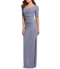 Adrianna Papell - Column Dress With High Slit AP1E203509SC