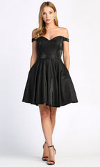 Adora Design 1025 - Sweetheart Flared Short Party Dress