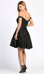 Adora Design 1025 - Sweetheart Flared Short Party Dress