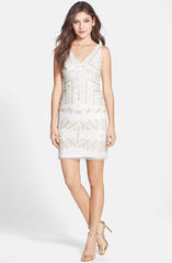 Adrianna Papell - Pattern Beaded Short Dress 41899240SC