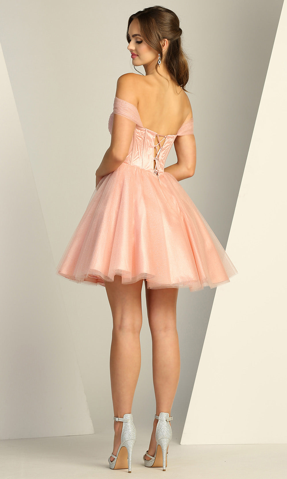 Adora Design 1060 - Sweetheart Corset A-Line Mini Dress
