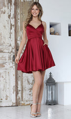 Adora Design 1091 - Double Strap A-Line Short Dress