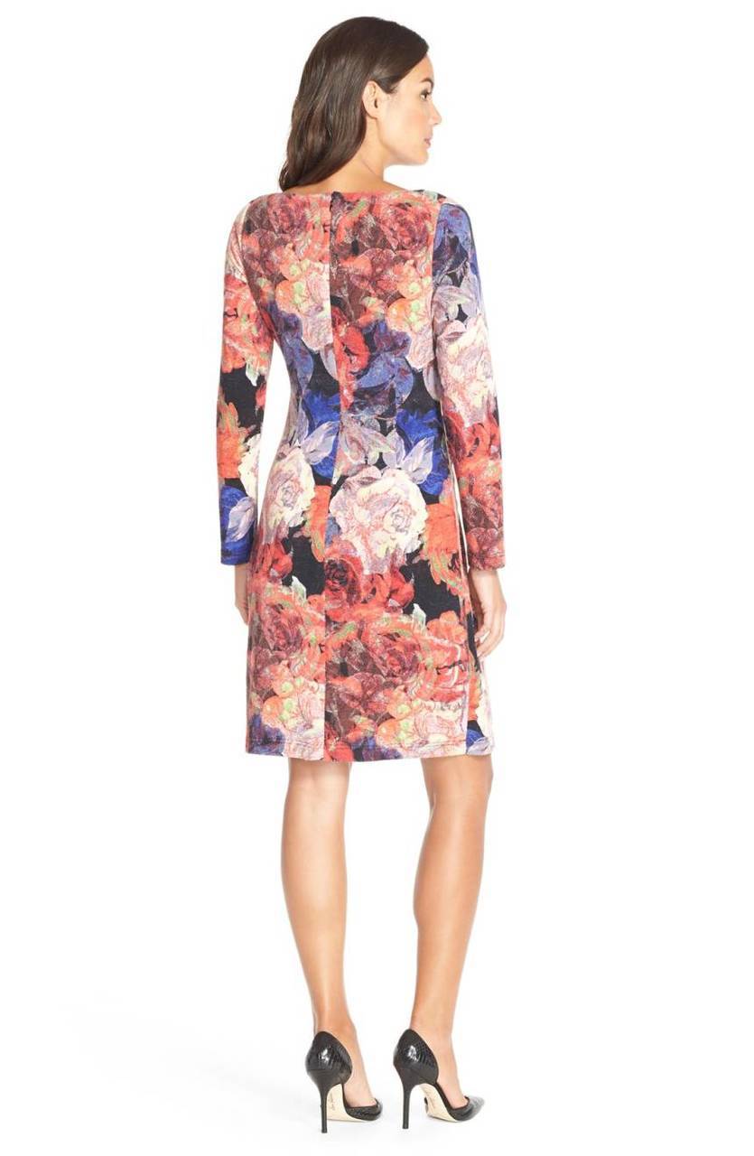 Adrianna Papell - Scoop Back Sequined Sheath Dress 1525127SC