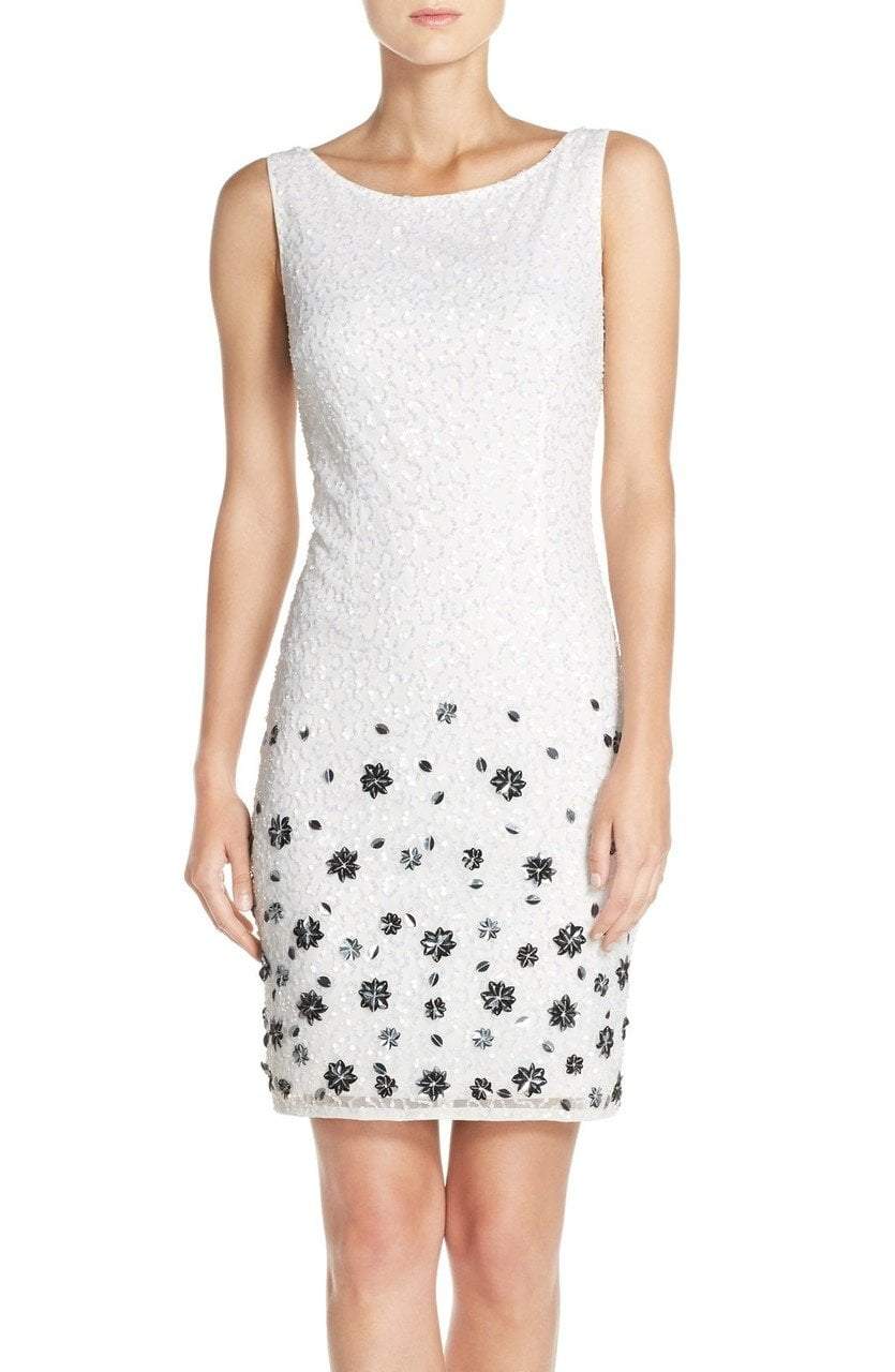 Adrianna Papell - Bateau Sleeveless Embellished Dress 41931450SC