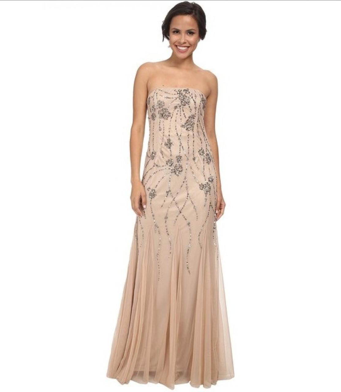 Adrianna Papell - 91897540SC Straight Across Bedazzled Dress