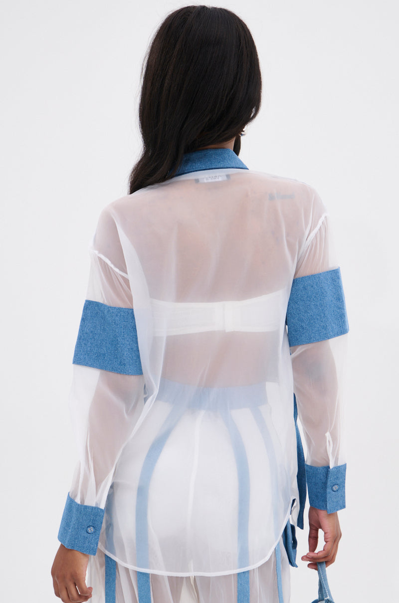 CELINE BUTTON DOWN TOP