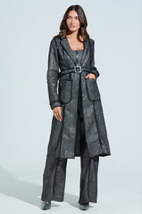 ALIA SPARKLE MESH TRENCH