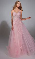 Aerie Couture 286 - Lace A-Line Gown in Pink