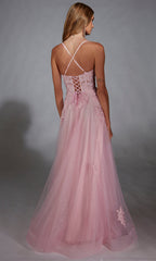 Aerie Couture 286 - Lace A-Line Gown in Pink