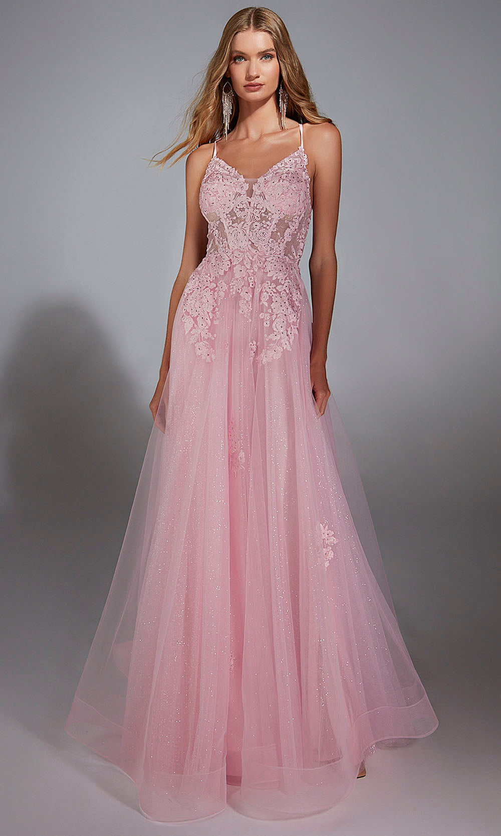 Aerie Couture 286 - Lace A-Line Gown in Pink