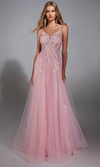 Aerie Couture 286 - Lace A-Line Gown in Pink