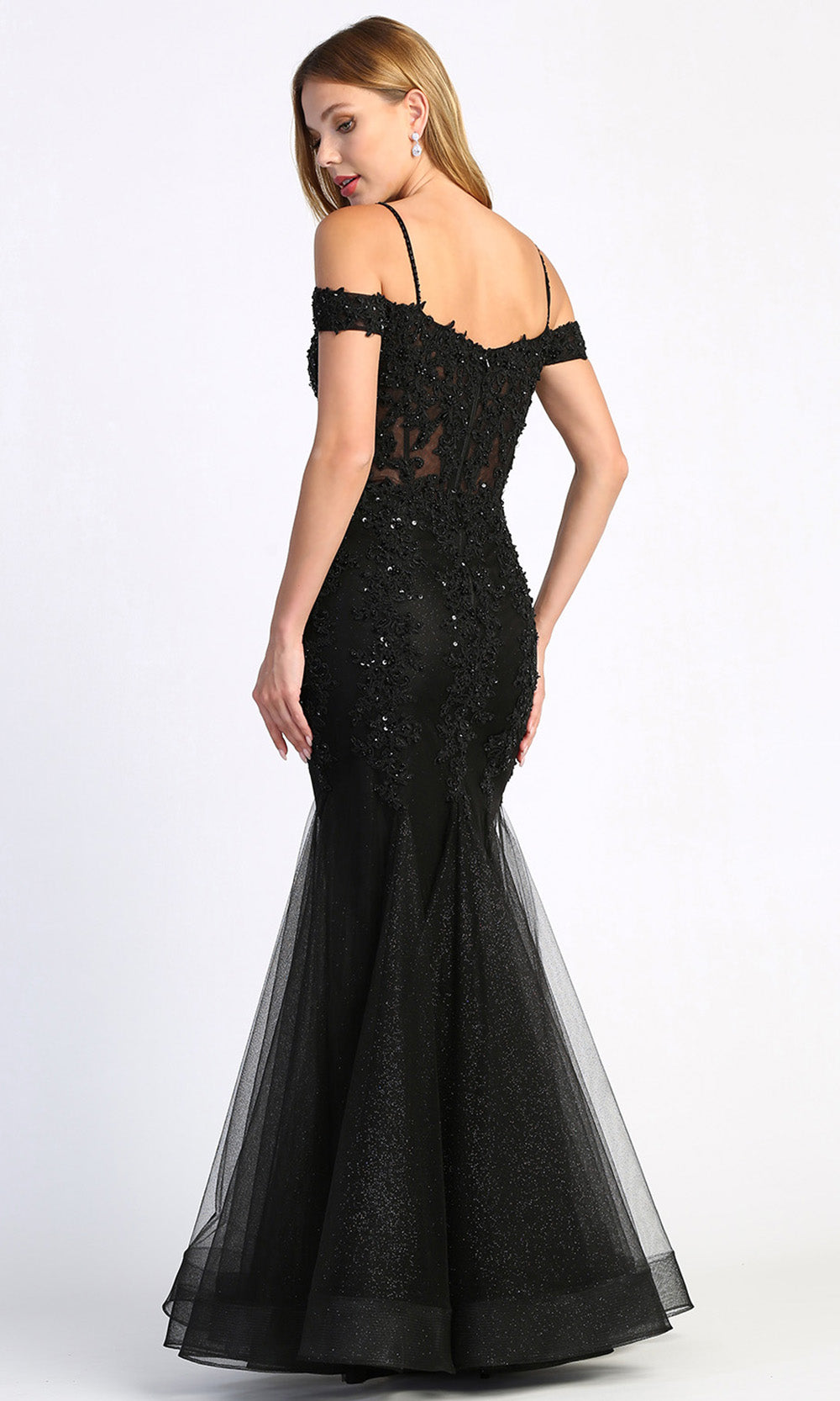 Adora Design 3005 - Mermaid Skirt Beaded Applique Prom Dress