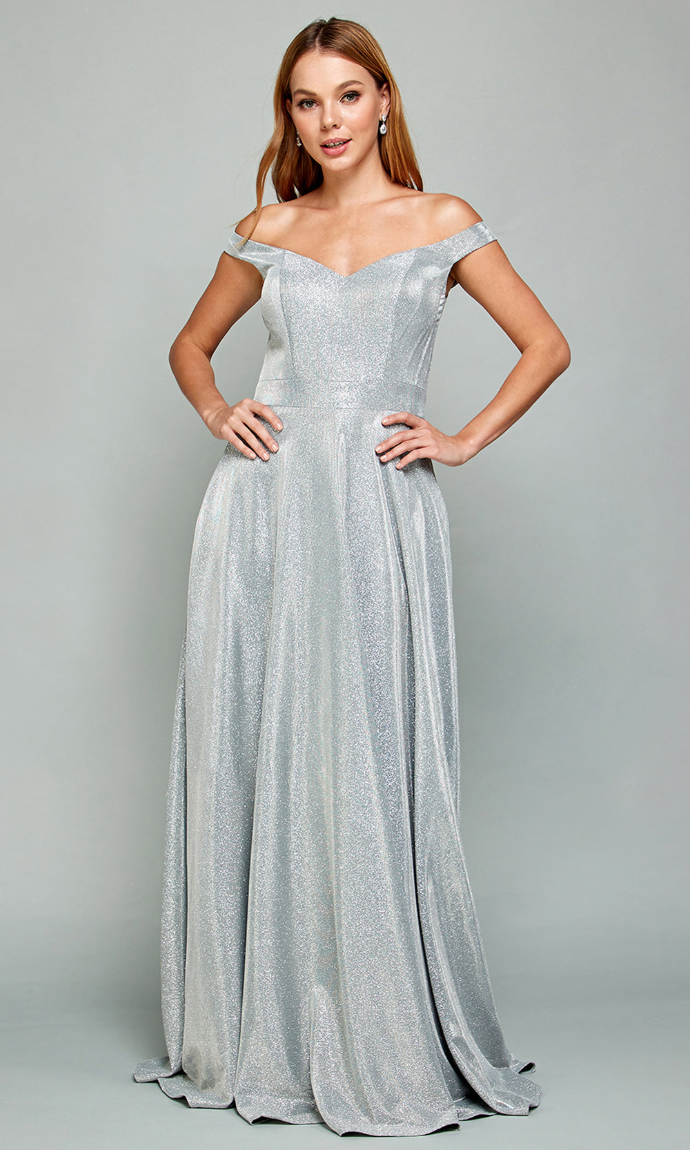 Adora Design 3036 - V-Back Flowing A-Line Prom Dress