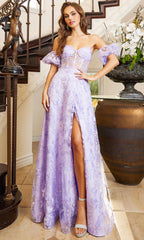 Adora Design 3083 - Sweetheart Neckline Butterfly Embellished Dress