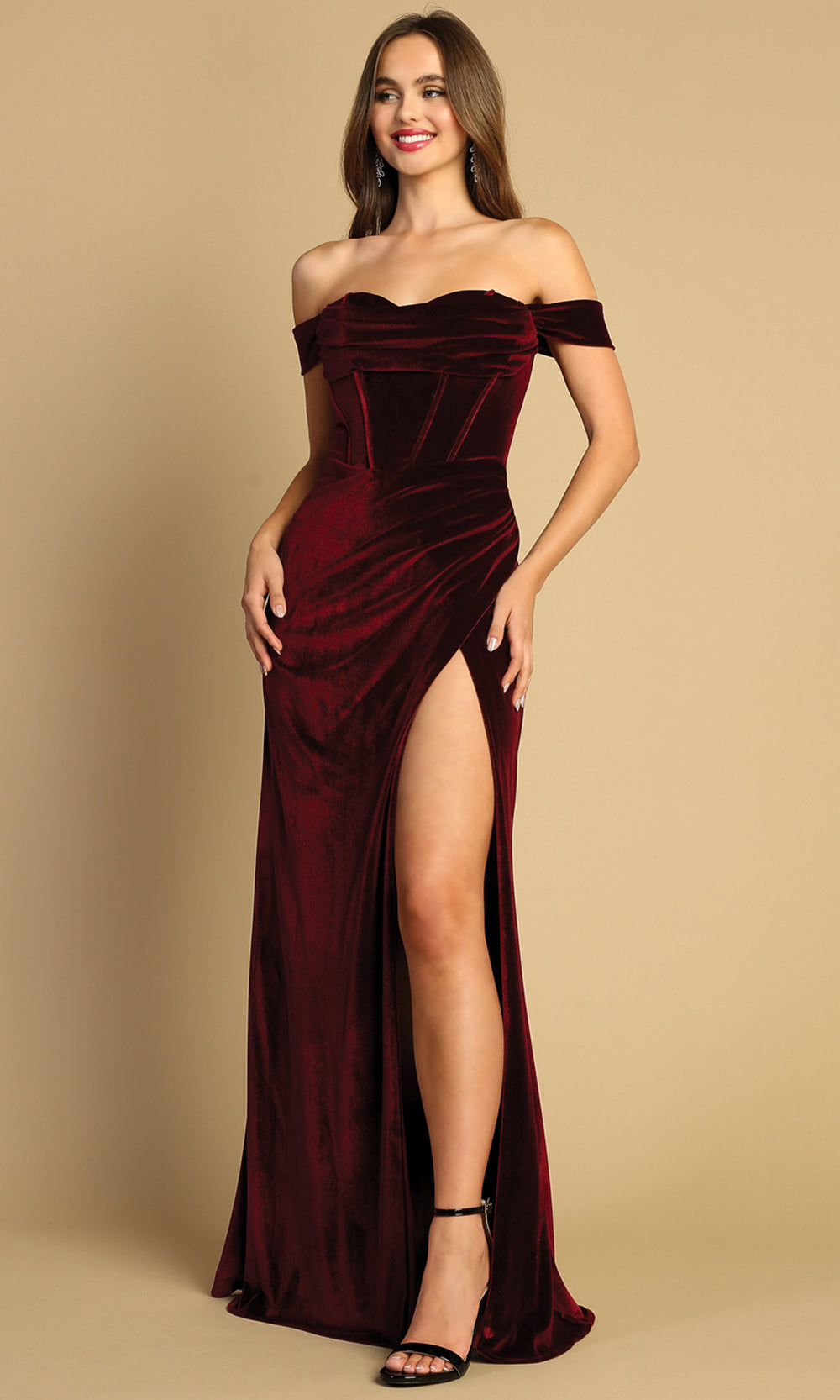 Adora Design 3131 - Corset Bodice Sheath Long Dress
