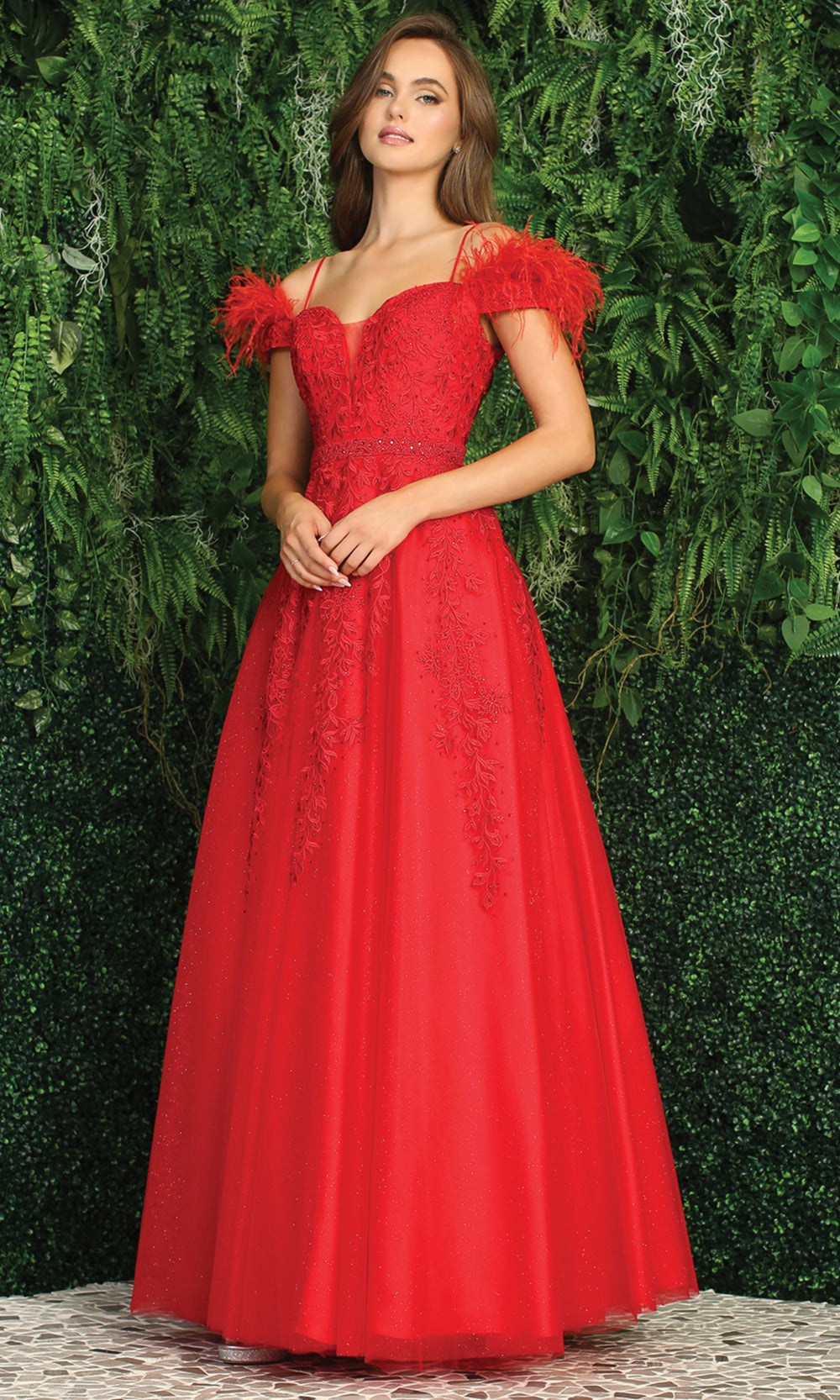 Adora Design 3143 - Plunging Sweetheart Cold Shoulder Prom Dress