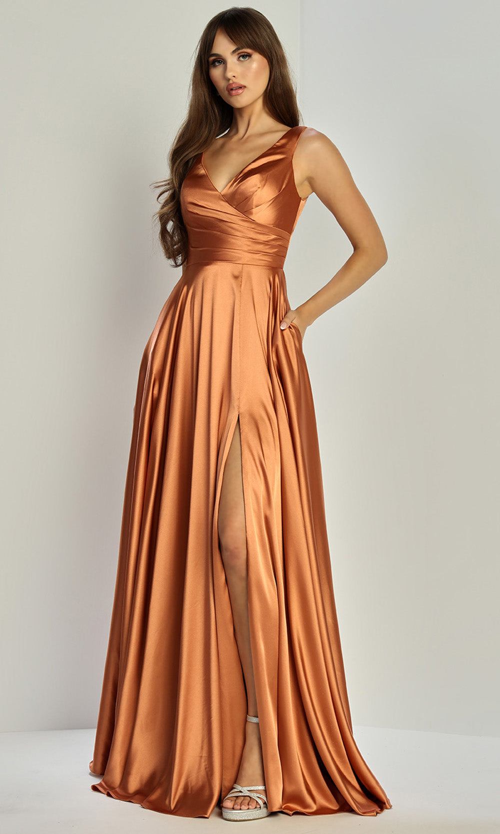 Adora Design 3147 - Wide Strap A-Line Formal Dress