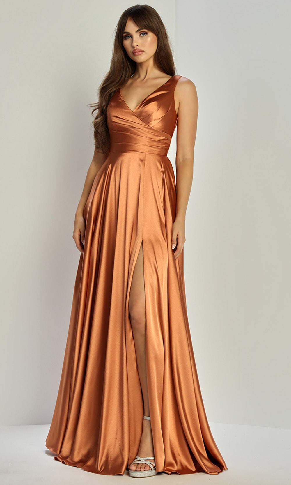 Adora Design 3147 - Wide Strap A-Line Formal Dress