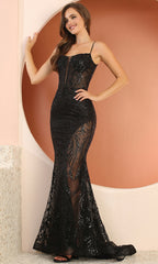 Adora Design 3160 - Spaghetti Strap Mermaid Prom Dress