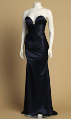 Adora Design 3177 - Open Back Strapless Ruched Long Dress