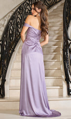 Adora Design 3200 - Embellished A-Line Formal Dress with Slit