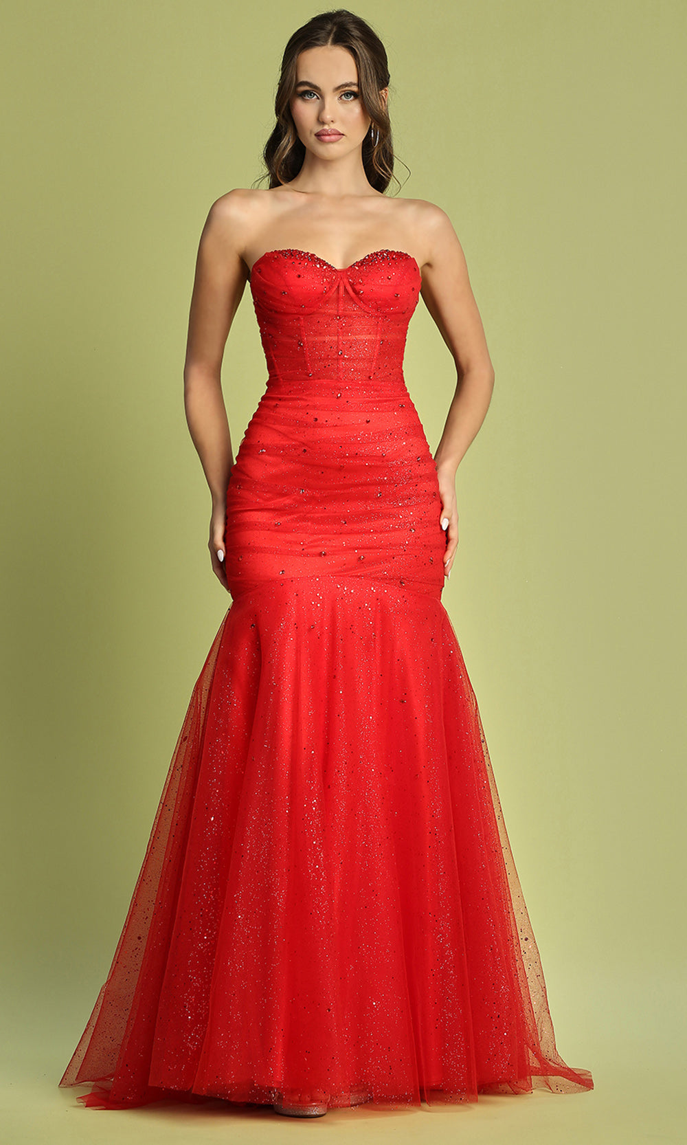 Adora Design 3207 - Sweetheart Corset Mermaid Long Dress