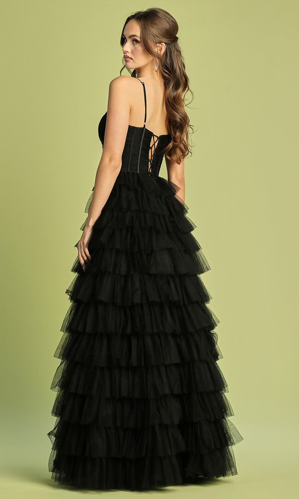 Adora Design 3209 - Corset Detail Sweetheart Ballgown with Ruffles
