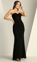 Adora Design 3228 - Sweetheart Fitted Long Dress with Ruched Detail